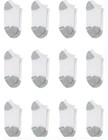 Hanes Boys Socks Athletic No Show Cushion  Medium 9 - 2 1 2 White 12 Pair New