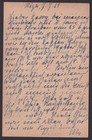 Latvia 1918  Pre-stamped Postcard Mi  p3  Ober Ost Wwi  From Riga Censored