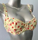 Victoria s Secret Swim Nwt Yellow Strawberry Wicked Underwire Sling Bikini Top