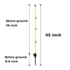 45 Inch Electric Fence Posts Step In Fiberglass Insulated Plastic Electric Fence