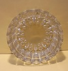 Ashtray   Cigar  Cigarette  Round Clear Crystal Glass Kig Malaysia  6    Vintage
