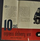 1950 Morris 10cwt Commercial Delivery Van Brochure Folder Original 50