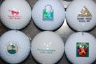 Set Of  12 Golf Ball Collectible Logo Country Club   Course   Links