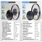 48v 1000w 1500w 2000w E-bike Conversion Kit Front rear Brushless Hub Motor Wheel