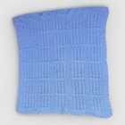 Soft Spring Blue Baby Bassinet Cradle Receiving Blanket Handmade Crocheted