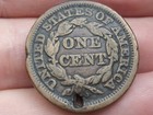 1847 Braided Hair Large Cent Penny- Fine vf Details