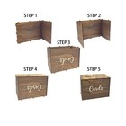 Rustic Wooden Card Box 12 x9 x7  Gift Card Holder For Wedding Baby Shower