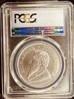 2018 South Africa One Ounce Silver Krugerrand Pcgs Ms70 First Strike
