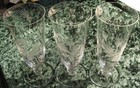 3 Rosenthal 430 Moss Rose Etched Glasses 7  Pilsner Tumbler Nice 