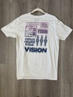 Vintage Rare White Skate Vision Street Wear T Shirt Tee Size Large