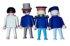 Playmobil Victorian Mansion 5300 Men In Blue Lot Of 4