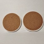 Vintage Coca-cola 5   Round Cork Coasters Set Of 2 Red   Gold Design