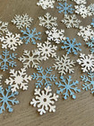 Glitter Blue silver white Snowflake Confetti Christmas Decor Table Scatter