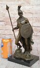 Bronze Sculpture Statue Marble Figure Bust Warrior Roman Sculpture Art Nouveau