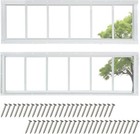 10 x35  2 Pack Shed Transom Windows  White