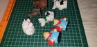 Farm Animals Vintage Rubber  Mini Toy Figures 