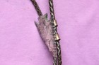 Vintage Hand Made Sterling Silver Cast Native American Arrow Head Bolo Tie