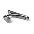 1pack Bath Hook Wall Mounted Single Prong Bathroom Robes Towels Brushed Nickel