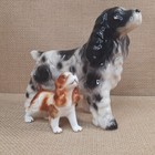 Porcelain Miniatures Cocker Spaniels Bradley Bone China And Ucagco Ceramic Japan