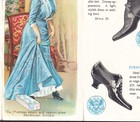 Fabulous Folder C 1899 Patrician Shoe Mistress Maid Messenger Lynn Ma Trade Card