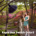 Westcott 26 Inch Octa S Rapid Box Switch Softbox With Egg Crate Grid Bundle