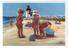 Lovely Children-flowers Of Life Pretty Girl   oast Kids Art New Modern Postcard