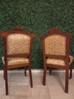 Antique Victorian Eastlake Parlor Chairs Late 19th Century Carved Set Of 2