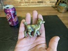 Small Miniature Antique Vintage Bronze Brass Poodle Dog Figure Figurine Statue