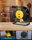 Dewenwils Extension Cord Storage Reel With 4-grounded Outlets Open Cord Reel