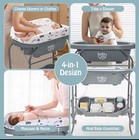 Portable Baby Changing Table   Foldable Bath Station   All-in-one Nursery Care