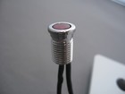 12v Led Indicator Light  7mm Lens  Panel Mount  Red  Stainless Steel   Qty 6
