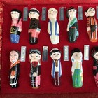 Vintage China Chinese 1 1 2    Mini Figurine Statue Set 56 Women In Silk Box