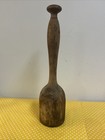 Vintage Antique Turned Wood Pestle Masher Pounder Kitchen Tool 11 5    Primitive