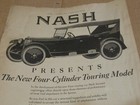 Original Advertisement 1923 Nash Four-cylinder Touring