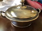 Simpson Hall Miller   Co Quadruple Silver Plate Serving Bowl Soup Tureen Dish