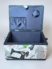 Singer Sewing Basket Organizer Storage Vintage Sewing Print No Insert Tray