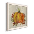 Pumpkin In Fall-premium Framed Canvas - Ready To Hang