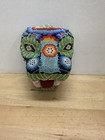 Huichol Beaded Jaguar Head Mexican Folk Art - As Is 