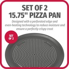 Goodcook Airperfect Nonstick 16    Pizza Pan - Set Of 2 16-inch  2-pack   Gray 