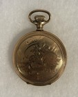 1896 Waltham Seaside 6s 11j Pocket Watch Gold Filled Case Running