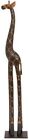 Huge 40 In Giraffe Mother Baby Wood Sculpture Statue African Art Hand Made 3 Ft