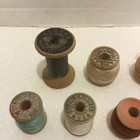 8 Wooden Vtg Spools Of Silk Thread-clark   s  Belding  Corticelli-free Shipping