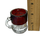 Antique Wellston   Ohio Oh Ruby Red Flash Souvenir Glass Shot Glass Cup