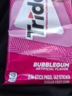 3x Packs Trident Bubblegum Flavor Sugar Free Chewing Gum -14 Sticks Per Pack New