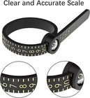 Ring Sizer Measuring Tool Set Metal Finger Sizing Gauge Women Men Wedding New