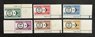 Travelstamps  Canal Zone Airmail Stamps Scott  c42-c47 Mnh Og    All Numbered