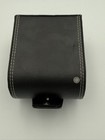 Cross Black Leather Watch Storage Travel Case Box W  Snap Closure