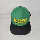 John Deere Hat Cap Snap Back Embroidered Bader Bros Tractor Promo Mens Farming