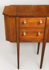 Vintage Antique Martha Washington Side Table Sewing Cabinet Hardwood 2 Drawers
