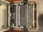 Brown Vintage 1956 Olympia Deluxe Sm3 German Portable Typewriter  case